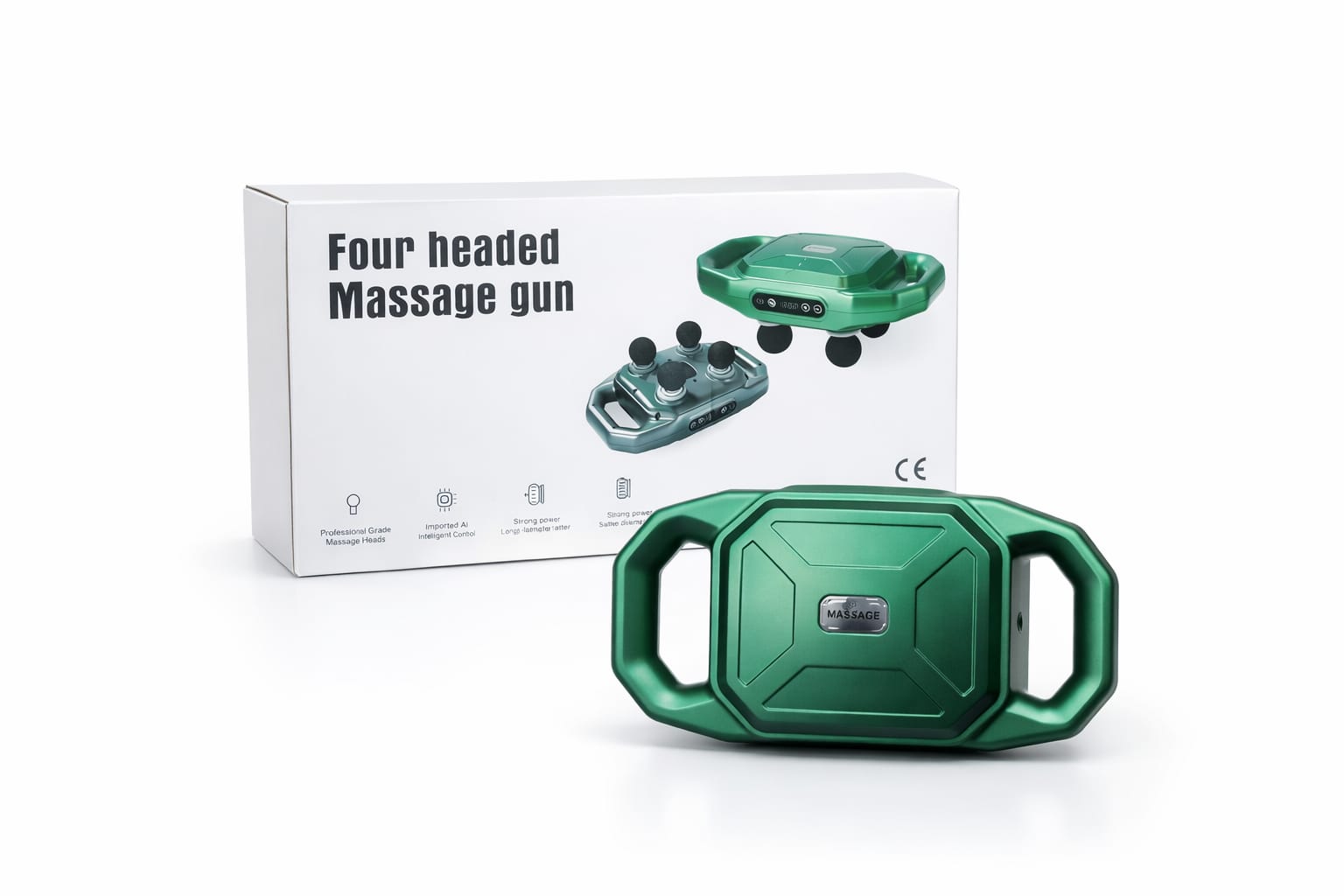 Four Headed massage gun,Four Headed Massage Gun mit 4 Massageköpfen